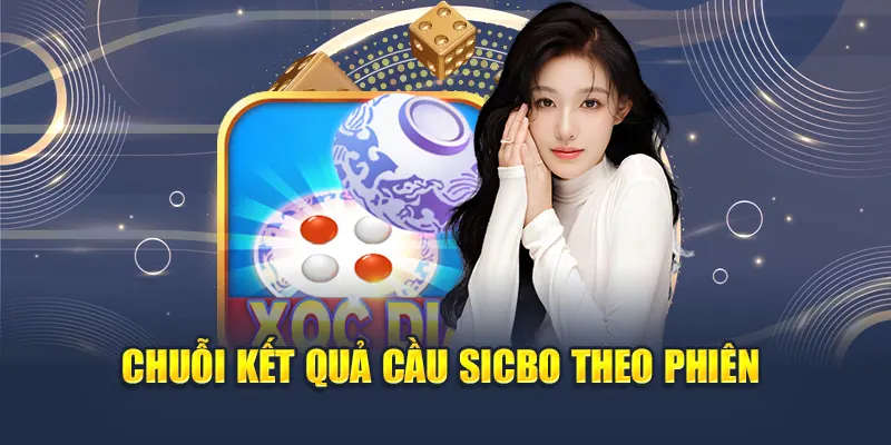 Chuỗi kết quả cầu sicbo theo phiên